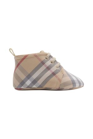 beige cotton sneakers BURBERRY KIDS | 8108372A2205